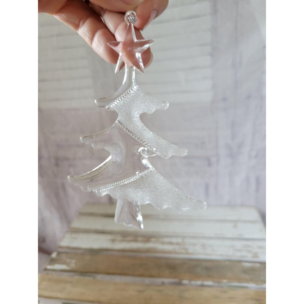 Plastic‎ clear tree ornament Xmas holiday tree